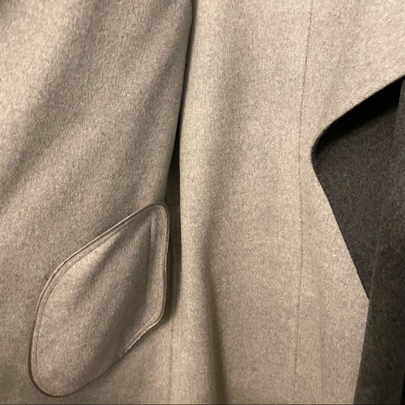 JOSEPH gray belted coat cashmere wool blend sz40 - Picture 7 of 10